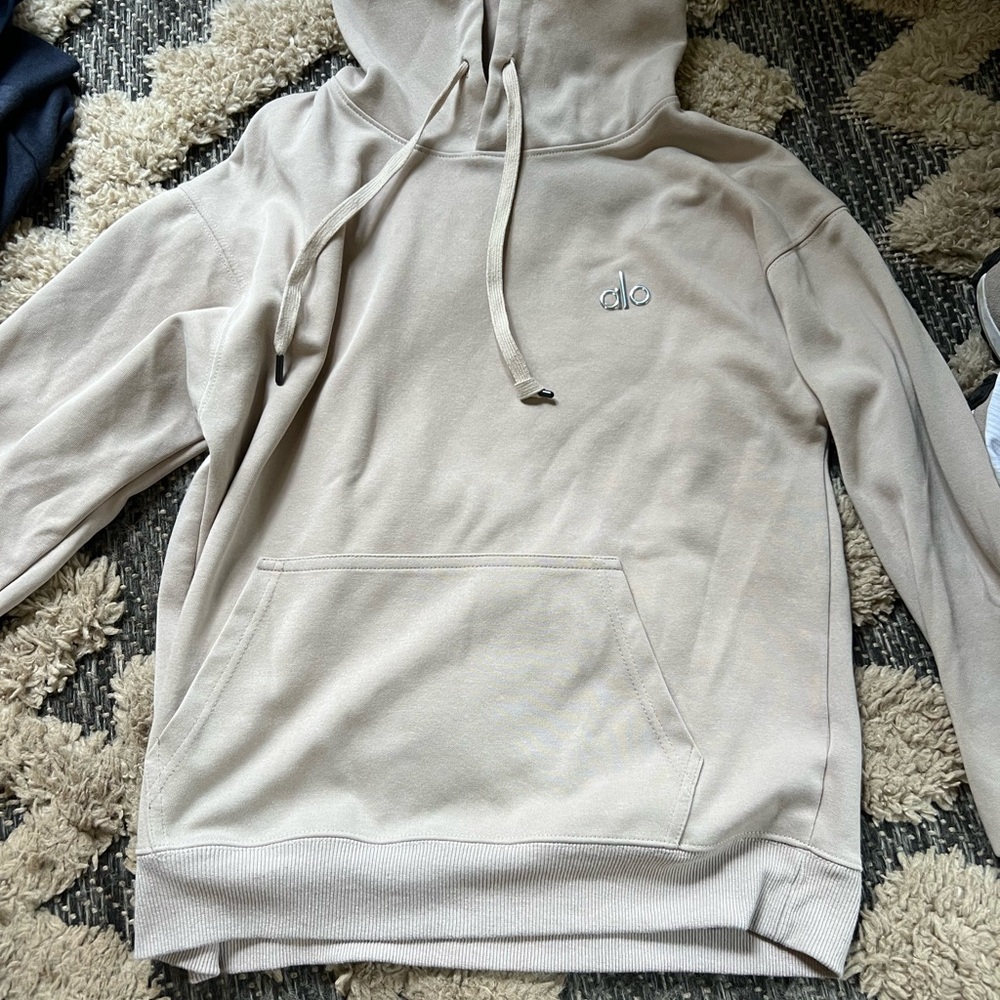 Alo yoga Beige Hoodie Sweatshirt